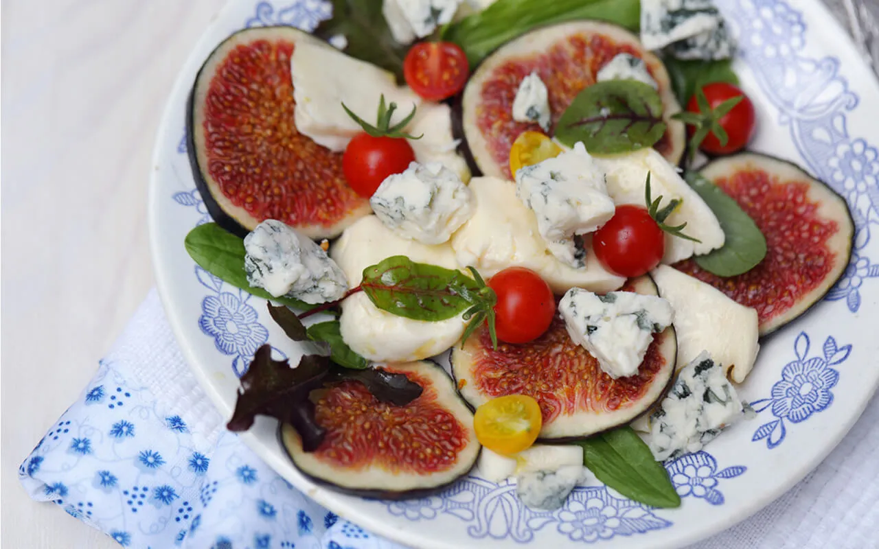Fichi, pecorino e pomodorini
