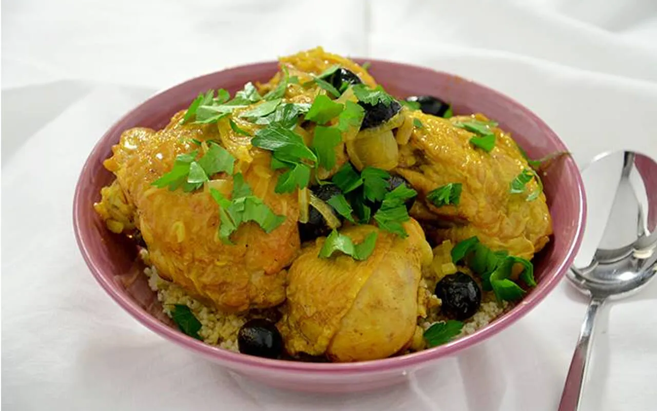 Pollo speziato con basmati al profumo di limone