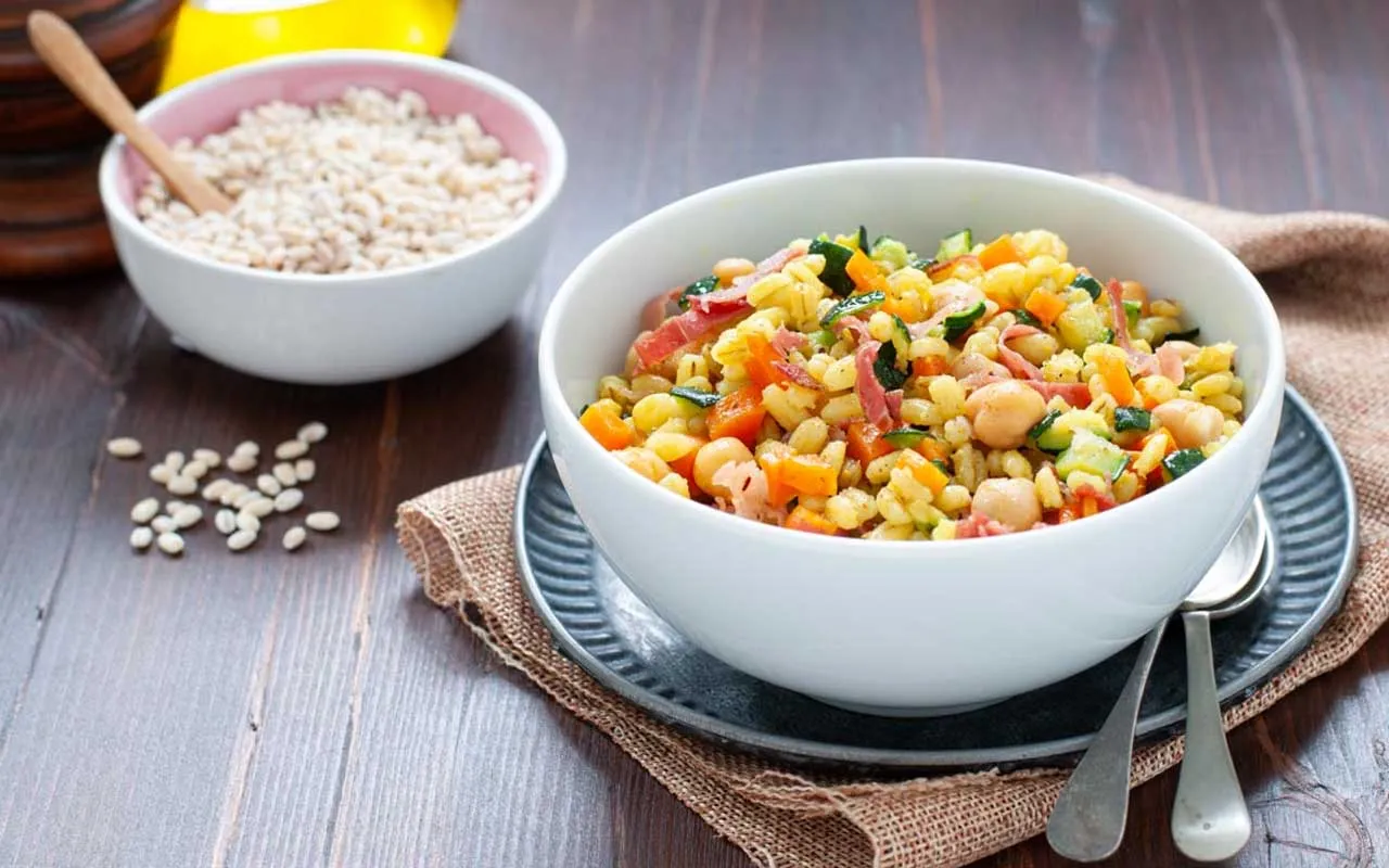 Zuppa Orzo e ceci